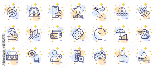 Outline set of Add user, Car leasing and Lgbt line icons for web app. Include Rise price, Mattress, Wallet pictogram icons. Waterproof, Dirty water, Smartphone cloud signs. Web3. Vector