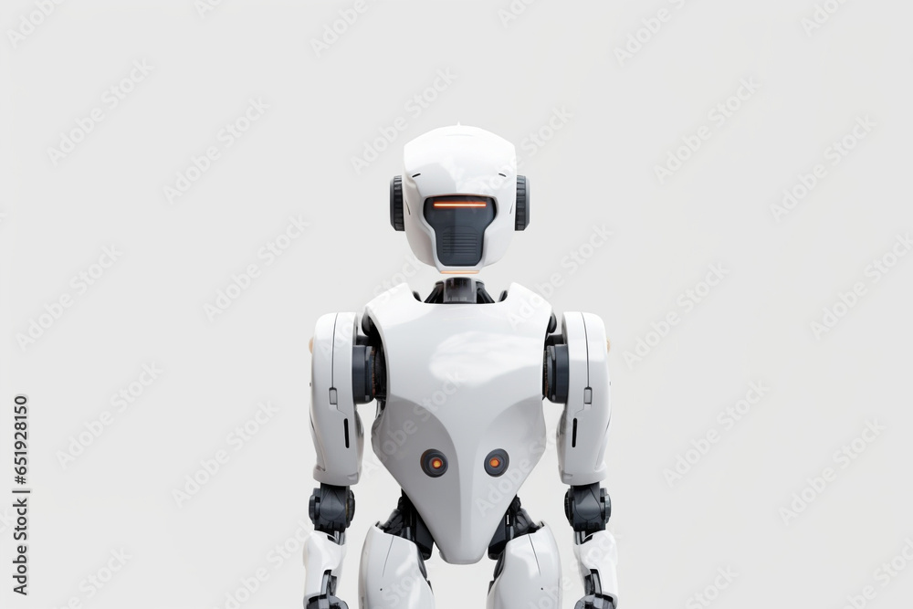 Smart Robot Assistant Droid Futuristic Bot Machine Space Heavy Clean Generative AI Smart Robot Assistant Droid Futuristic Bot Machine Space Heavy Clean Generative AI