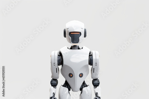 Smart Robot Assistant Droid Futuristic Bot Machine Space Heavy Clean Generative AI
