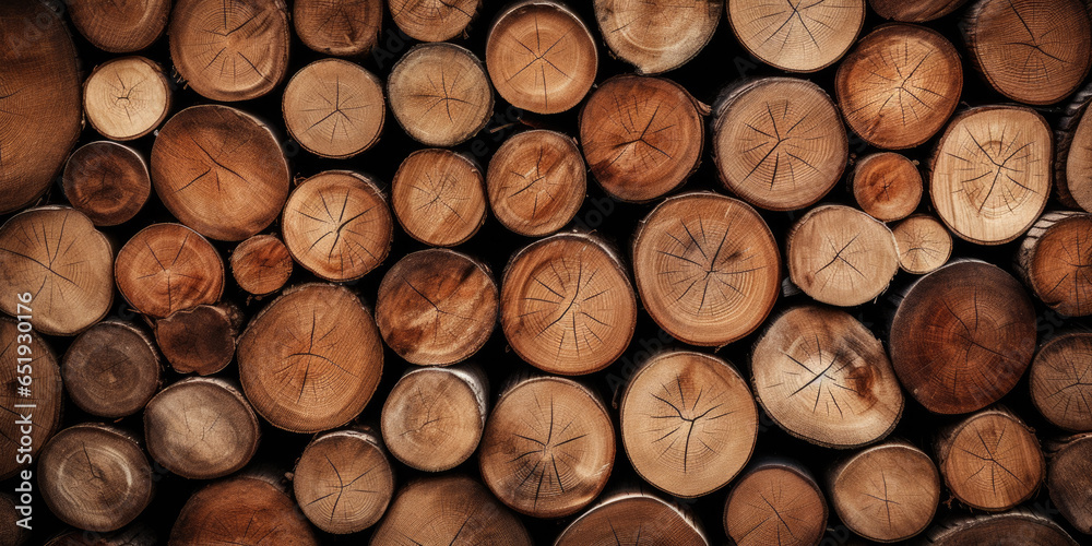Wooden natural sawn logs as background. Wooden natural sawn logs as background.