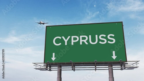 CYPRUSS highway sign 4K  photo
