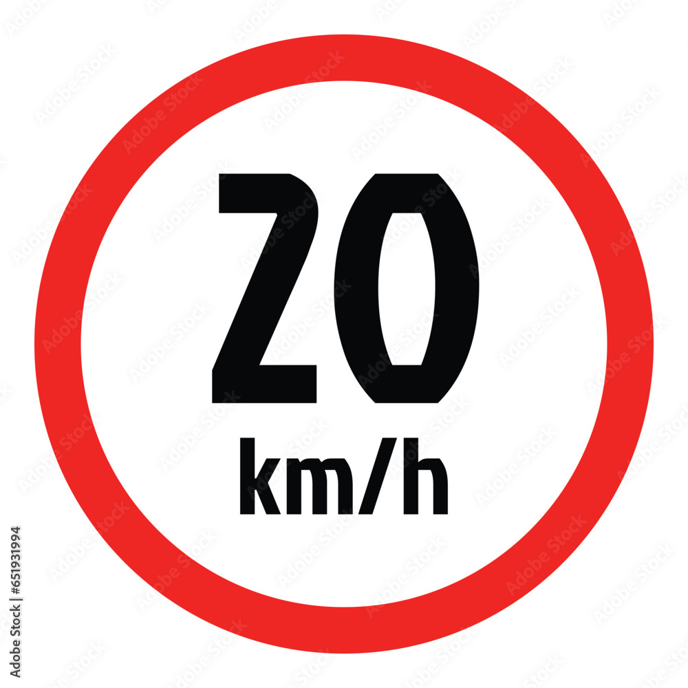 speed limit warning sign icon, traffic symbol. vector isolated on white background. simple and modern design speed limit warning sign icon, traffic symbol. vector isolated on white background. simple and modern design