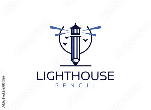 Lighthouse Pencil Logo