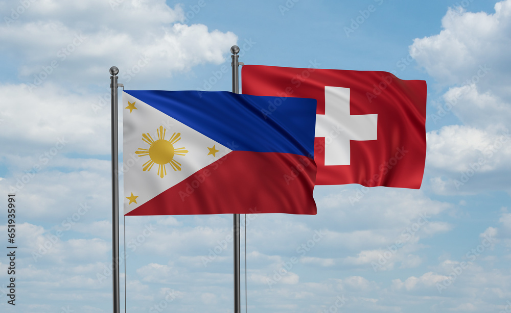 Switzerland and Philippines flag