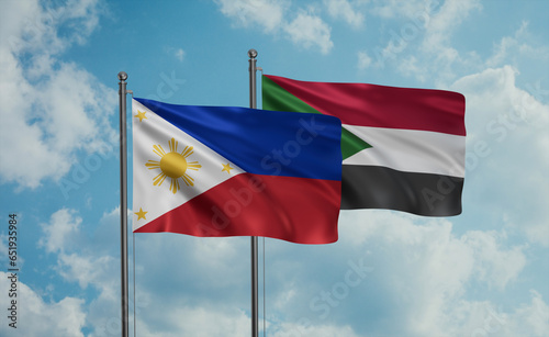 Sudan and Philippines flag photo