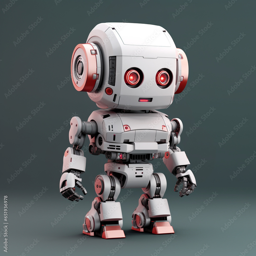 Smart Robot Assistant Droid Futuristic Bot Machine Space Heavy Clean Generative AI Smart Robot Assistant Droid Futuristic Bot Machine Space Heavy Clean Generative AI