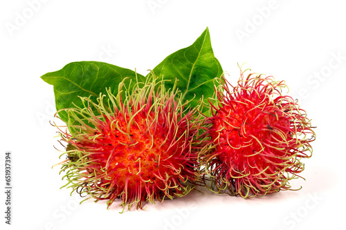 Rambutans. isolated on a white background.