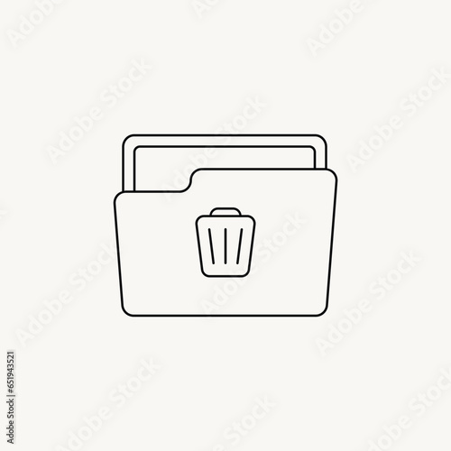 Simplify Content Management with Our Delete Folder Icon - Ideal for Discarding Files, Removing Data, and Cleaning Up - Premium Icon for Secure Deletion and Organized Storage