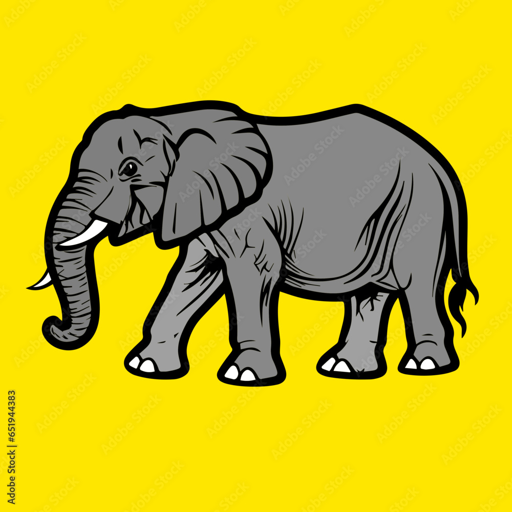 Elephant vector cartoon