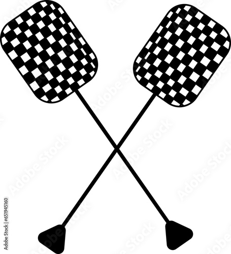 finish flag shap design illustaration vector