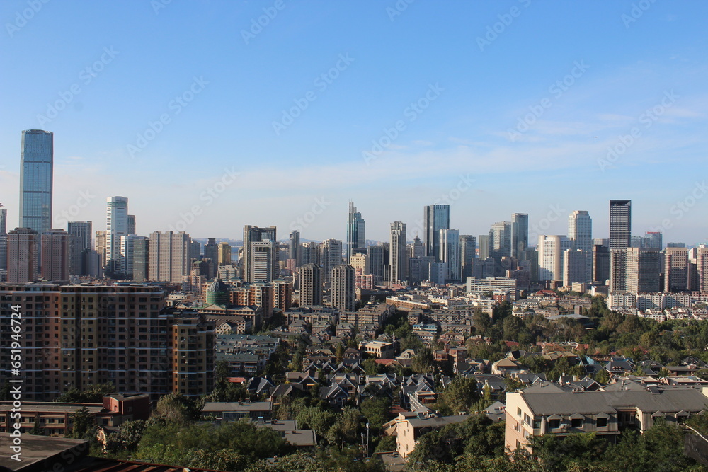 Fototapeta premium downtown city China 