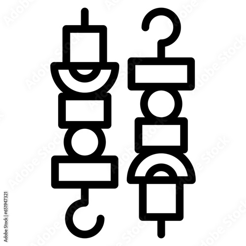 barbeque, satay icon