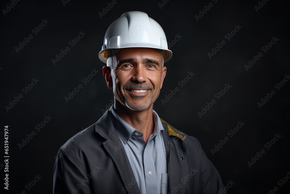 Smart portrait, male senior engineer standing with his arms crossed confidently. Smart portrait, male senior engineer standing with his arms crossed confidently.