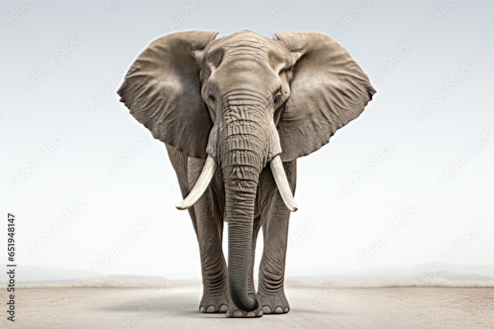 Obraz premium elephant on a white background