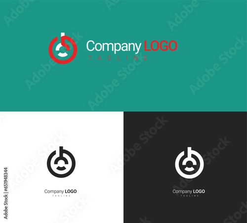 Y and S letter logo concept with geometric style. logo  built from power symbol button. describing the button that is always the power in the electric company.