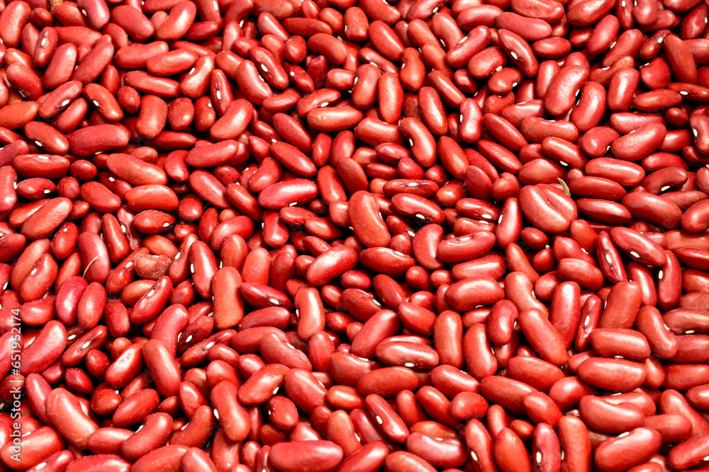 Brown bean grains, textured pattern.