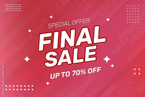 banner special offer final sale up to 70% off pink barbie
