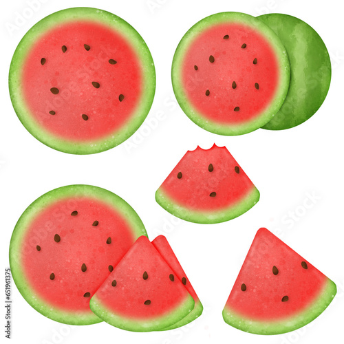 Set of watermelon