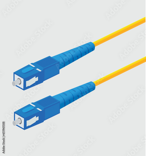 Fiber optic cable  for  internet connection