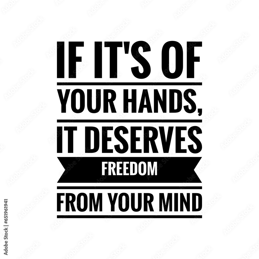 Mind Calmness Quote Illustration