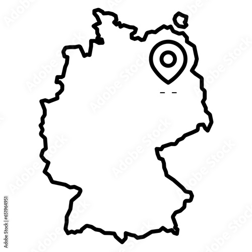 germany map illustration