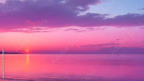 Tranquil Pastel Sunset Painting the Coastal Bay in Shades of Bliss  Nature s Peaceful Masterpiece Unveiled
