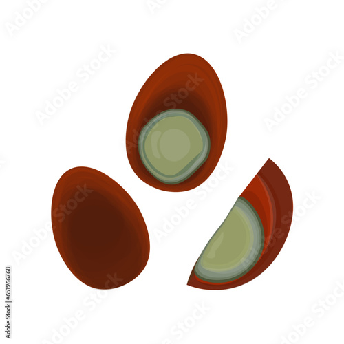 Preserved Century Egg Illustration Logo