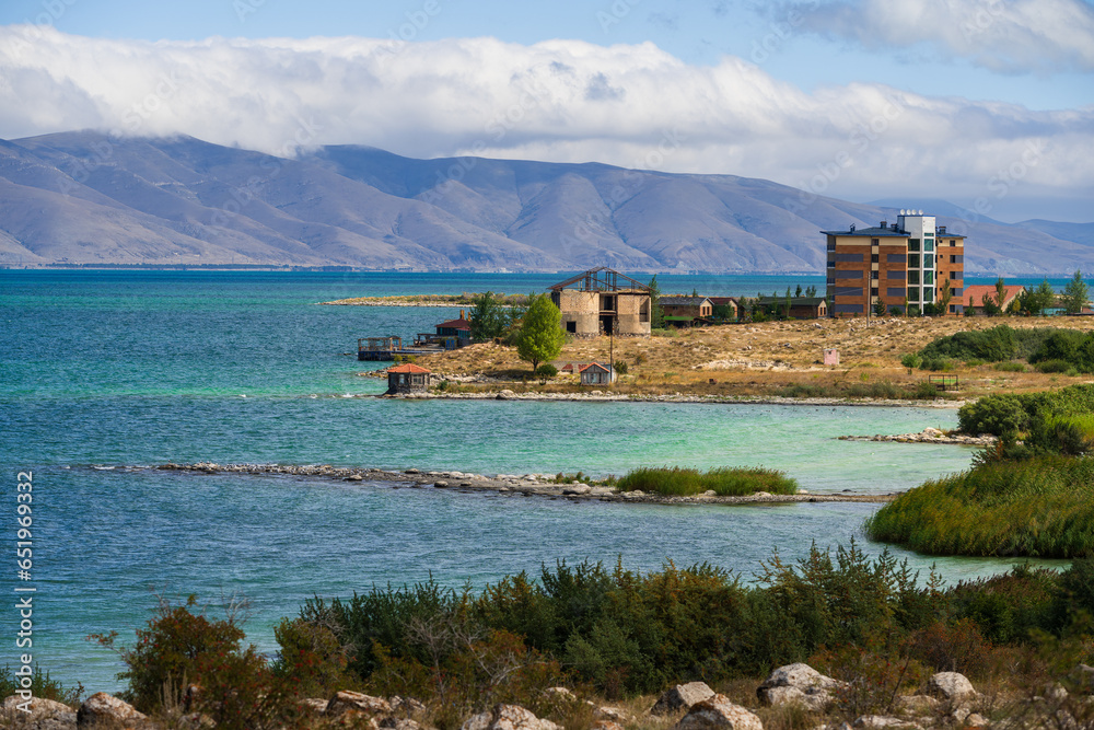Fototapeta premium Fabulous view of Lake Sevan, Armenia