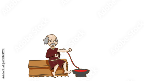 Cuadro en lienzo Bloodletting therapy