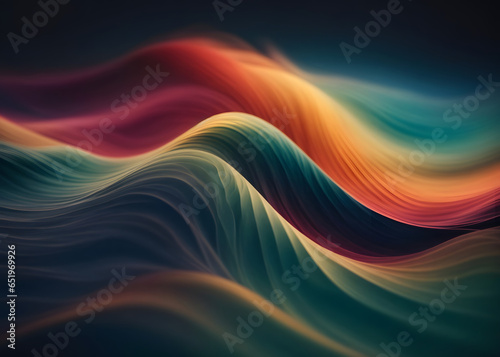 Wave Abstrack Background, illustration, cover, colorful.