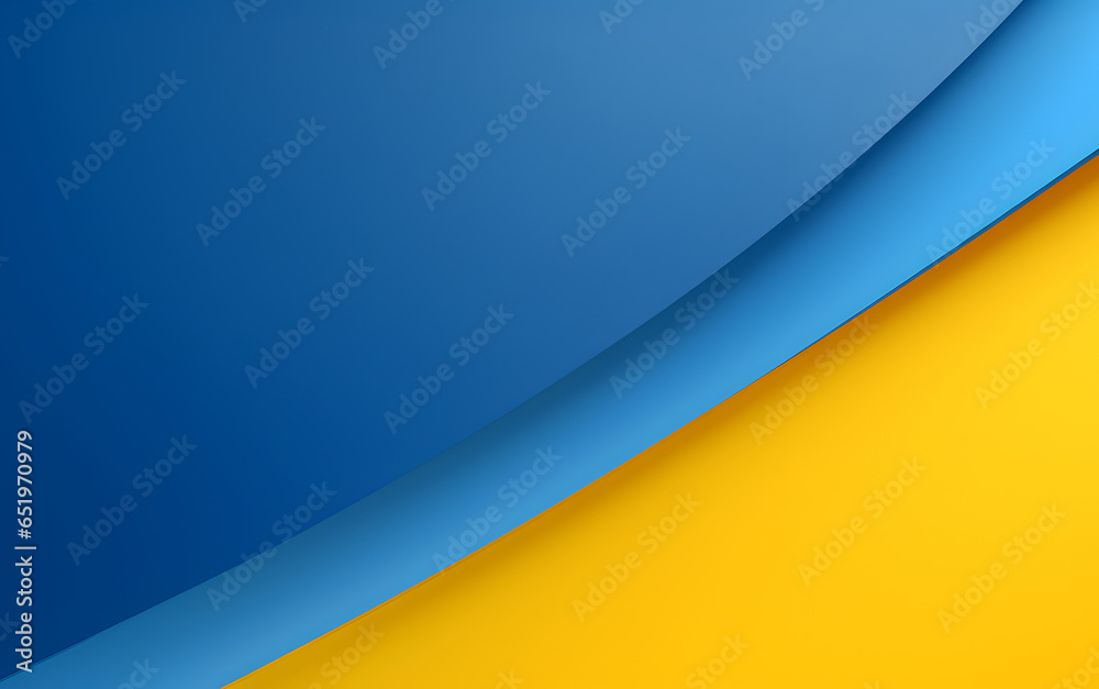 Abstract Blue and Yellow Creative Background for Business Presentation, etc