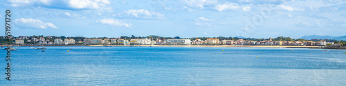 View on the town of Saint-Jean-de-Luz and its bay in France
