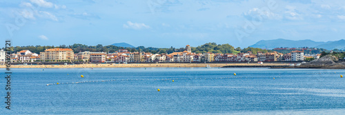 Seaside of Saint-Jean-de-Luz seen from Ciboure, France