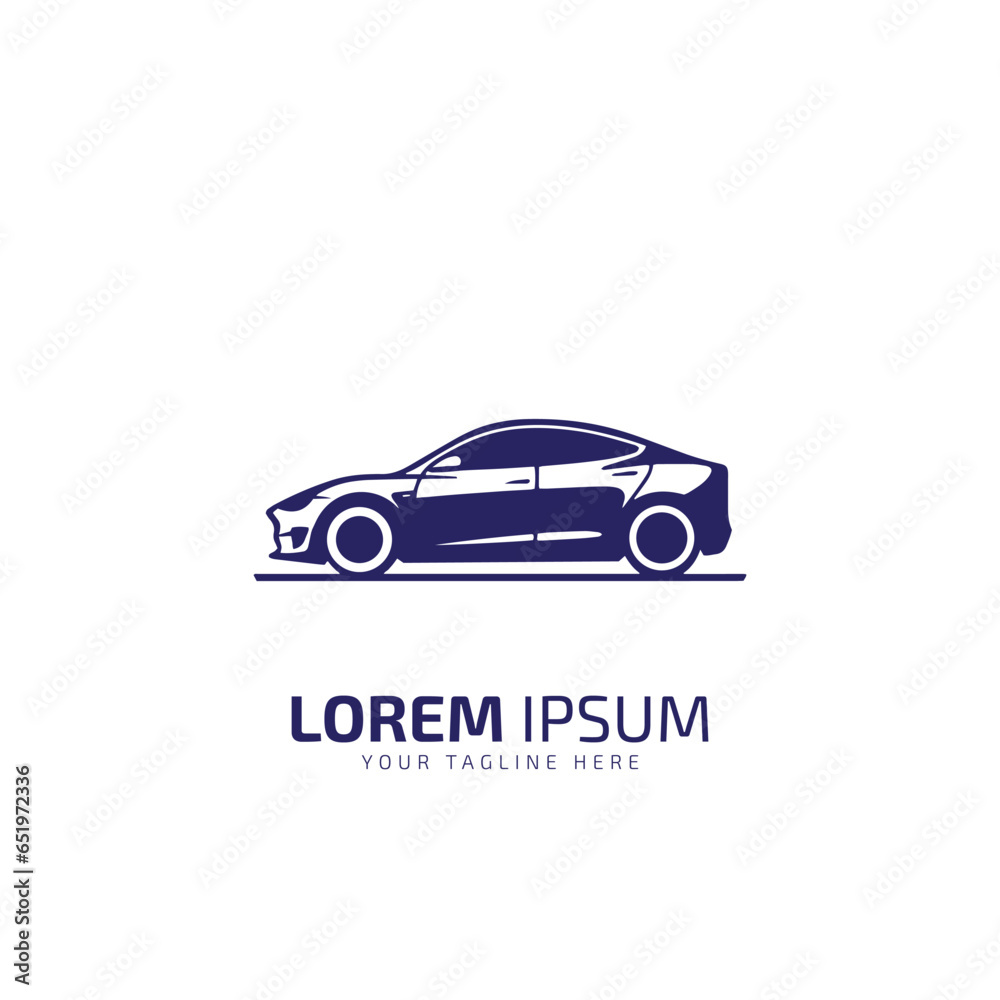 Automotive sport car racing logo template on white background.