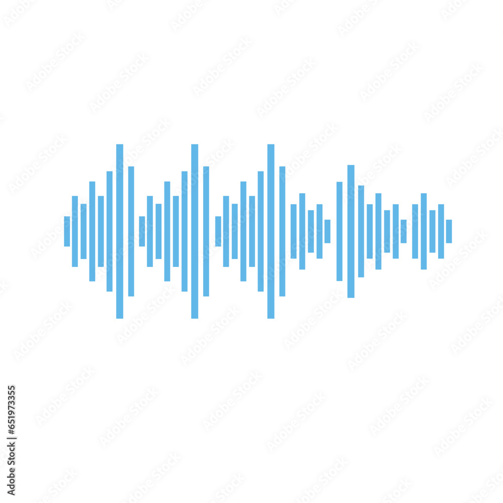 Sound wave vector icon illustration design 