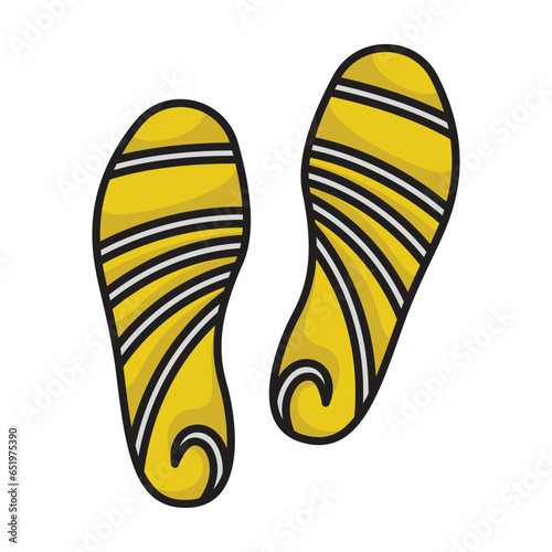 Print of shoe vector icon. Color vector icon isolated on white background print of shoe .