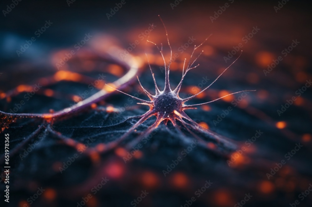 Obraz premium A Close Up of Neurons 