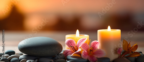 Candles and Stones  Meditation Tranquility