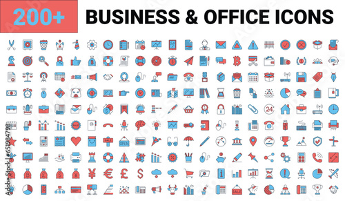 Set vector business, banking and finance icons set. Icons for business, management, finance, strategy, banking, marketing and accounting for mobile concepts and web. Modern pictogram
