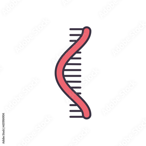 RNA related vector icon. RNA sign. Isolated on white background. Editable vector illustration