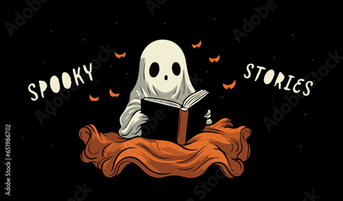 halloween ghost vector illustration