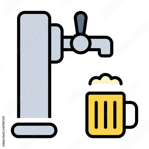 Beer Tap Color Icon