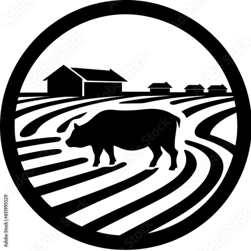 Pig farm icon