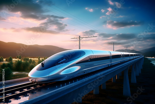 train in the city, ext-gen travel: supersonic, maglev trains with advanced tech power