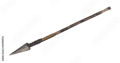 Bild auf Leinwand gladiator spear isolated on white background