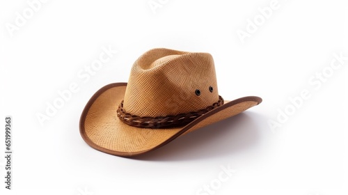 cowboy hat isolated on white background.Generative AI