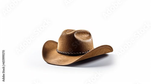 cowboy hat isolated on white background.Generative AI
