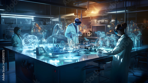 Scientists in Cutting-Edge Laboratory