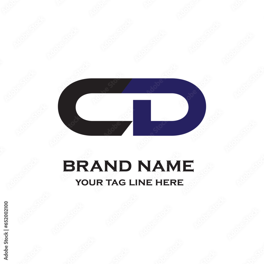 CD letter logo.Alphabet letters Initials Monogram logo. backround with white.
