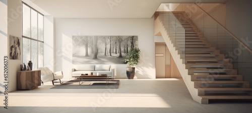 scandinavian interior home design contemporary  ai
